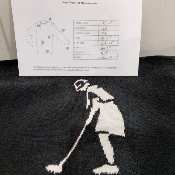 Liz Claiborne - Liz Golf knit sweater - LG - Picture 10 of 10